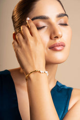 Omoi - Half & Half Gold Pearl Freshwater Pearl Bracelet