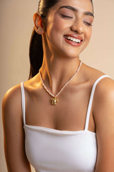 Kame - Protector Turtle Freshwater Pearl Necklace