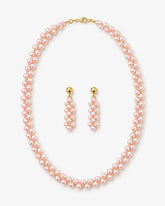 Osaka Mauve Necklace & Earring Set
