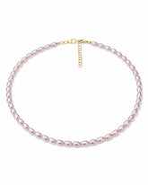 Violet Blossom Pearl Necklace