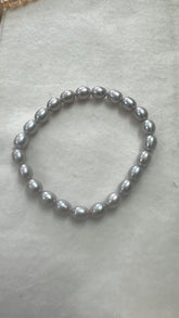 Baroque Silver Tahiti Pearl Bracelet (Unisex)