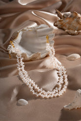 Two Layer Cleopatra Pearl Necklace