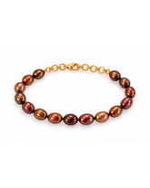 Caramel Brown Pearl Bracelet