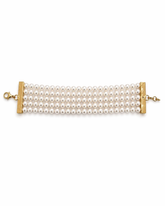 Bold 5 Line White Choker