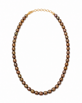 Caramel Brown Pearl Necklace