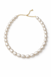 Baroque Silver Tahiti Necklace