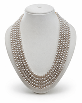 Silver Ash 5 Layer Necklace