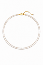 Twin Layer Round Pearl Necklace