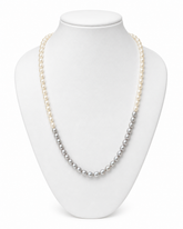 Ombre Silver Pearl Necklace