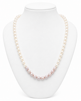 Ombre Purple Pearl Necklace