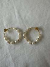 Pearl Hoop Earrings