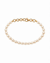 Off White Oval Large Bracelet