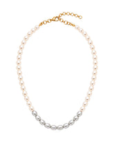 Ombre Silver Pearl Necklace