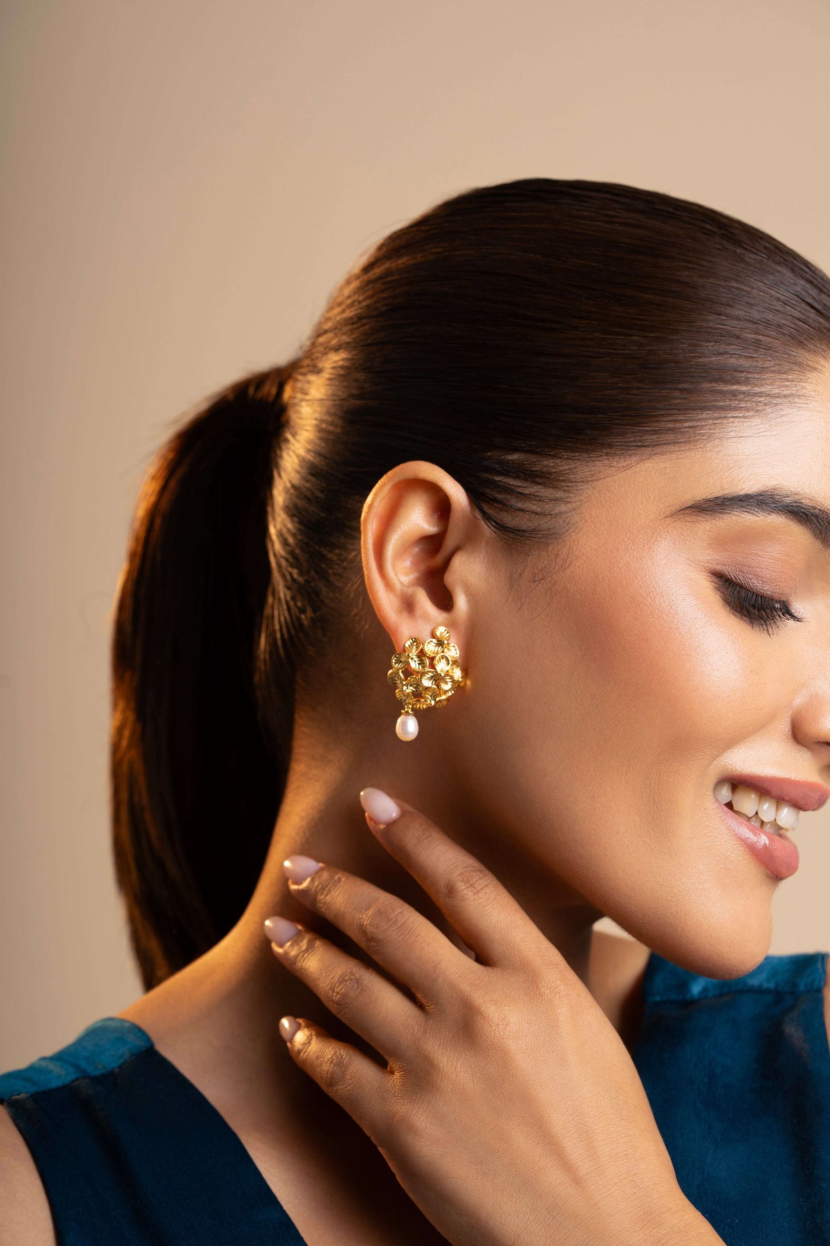 Ki - Bloom Freshwater Pearl Drop Earrings