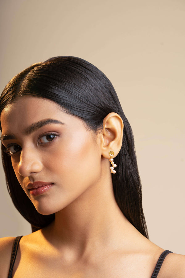 Five Drop Cleopatra Pearl Earrings