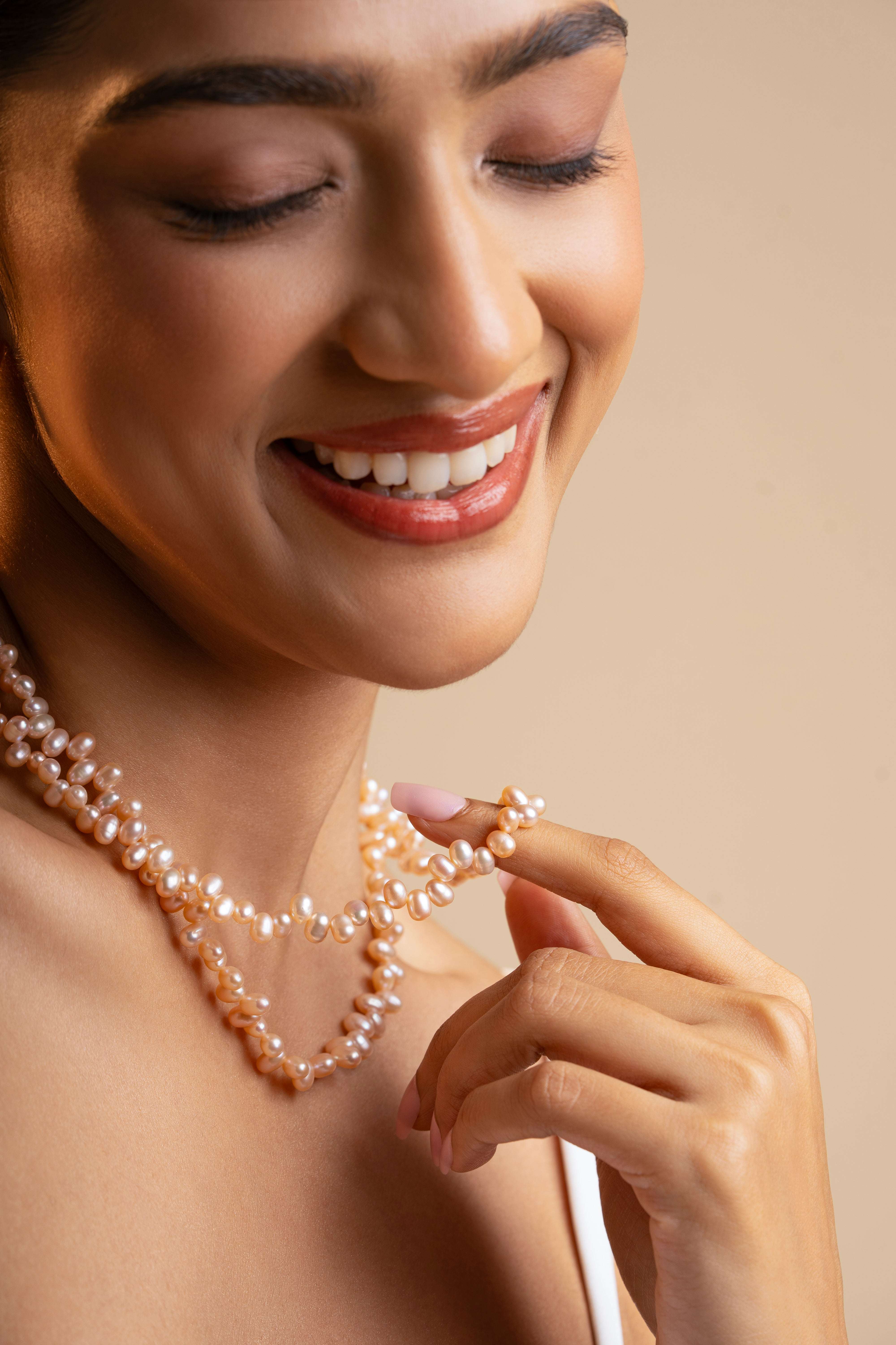 Taisetsu - Double Freshwater Pearl Cleopatra Necklace