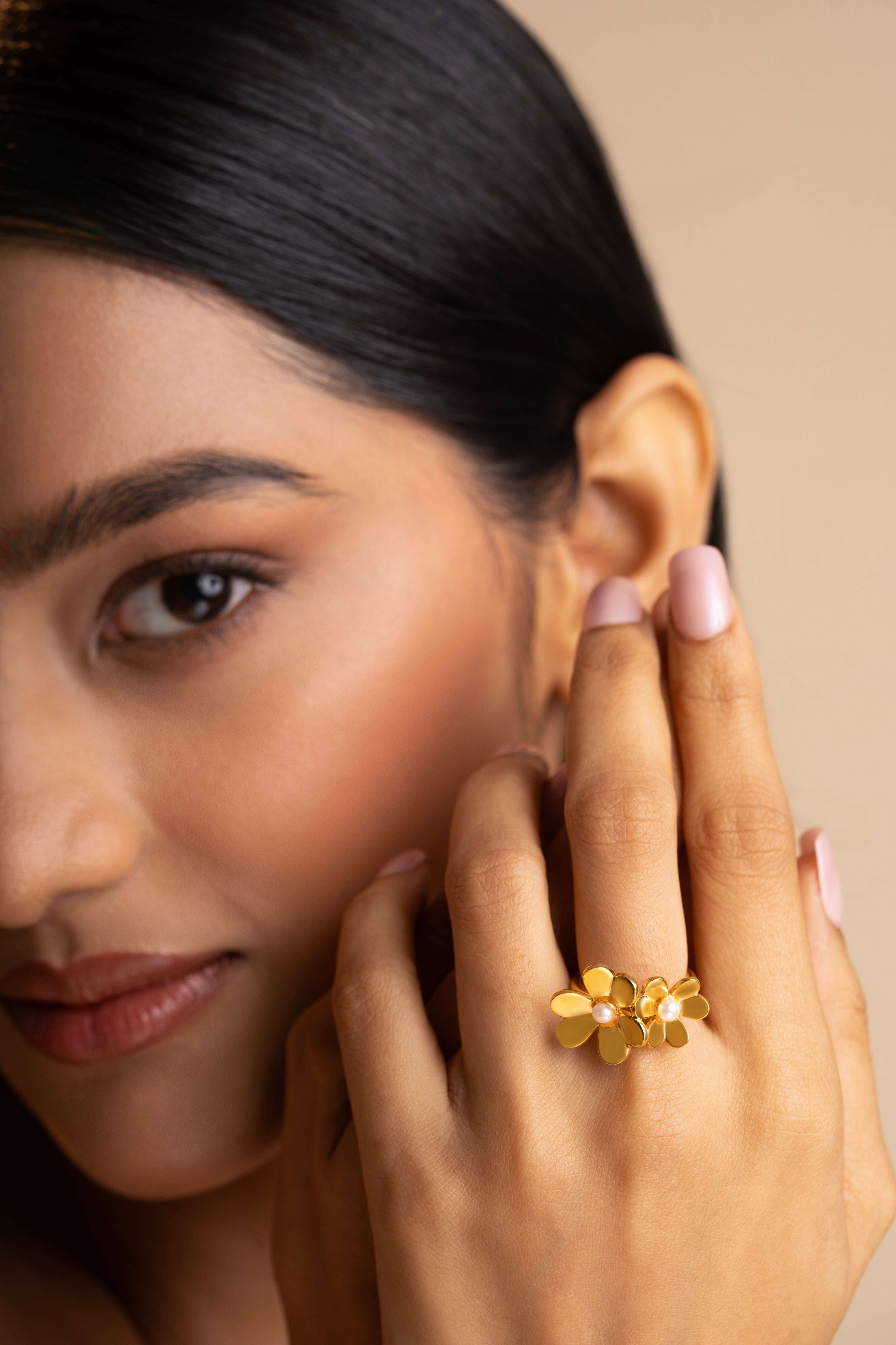 Sakura - Double Flower Ring