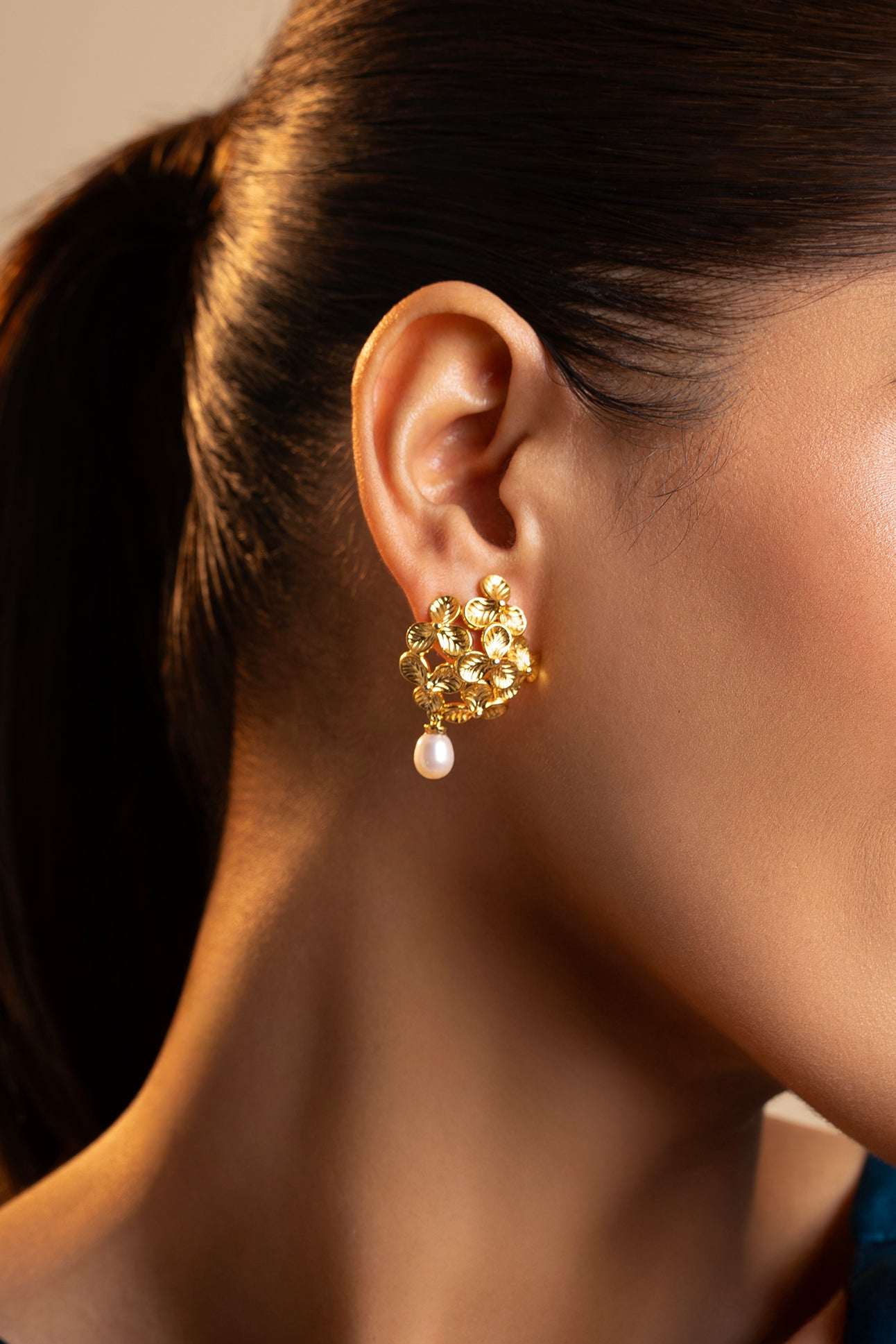 Ki - Bloom Freshwater Pearl Drop Earrings