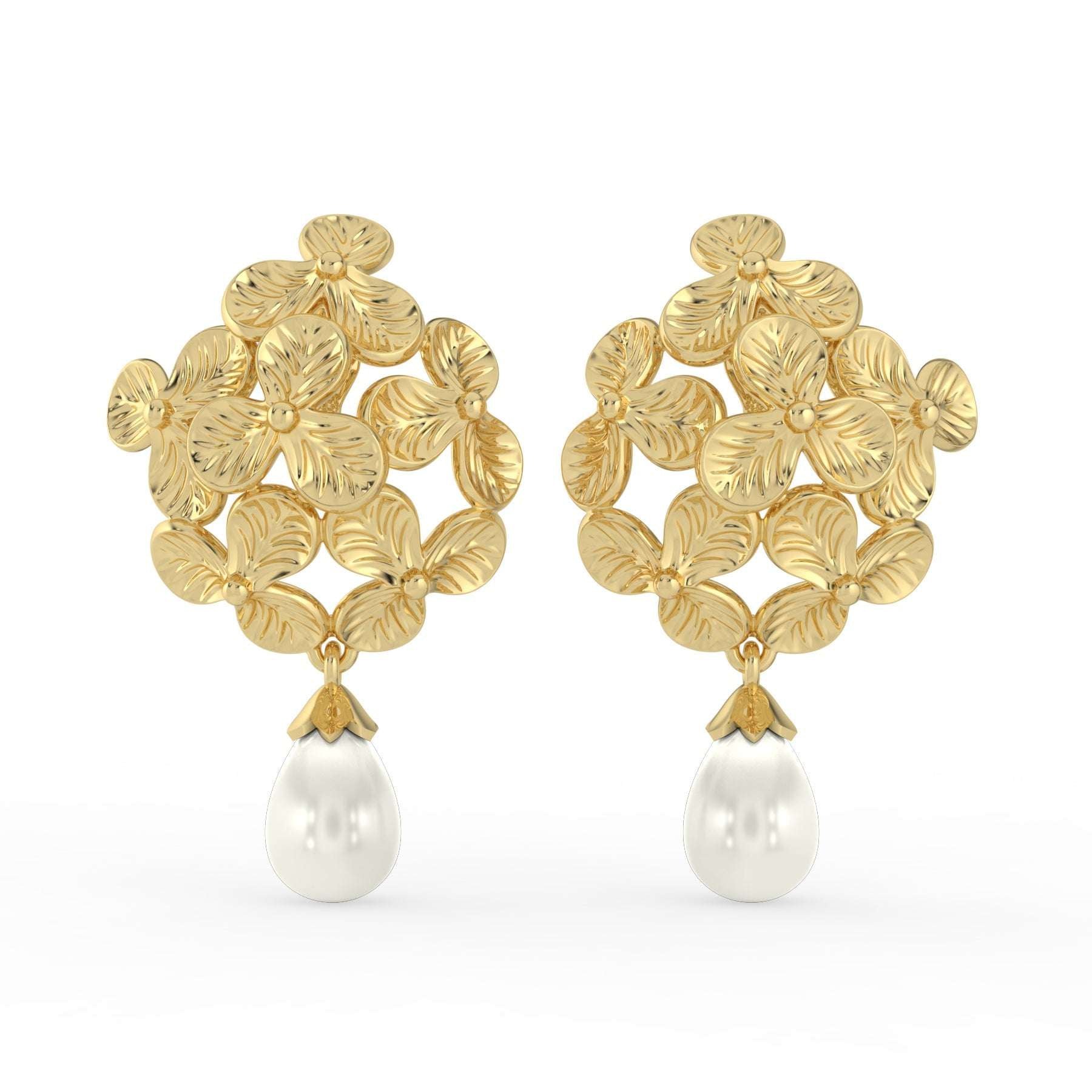 Ki - Bloom Freshwater Pearl Drop Earrings