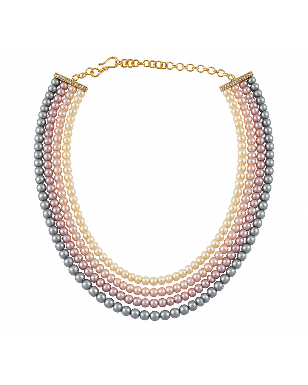 Limited Edition Four-Layer Mixed Pearl Necklace
