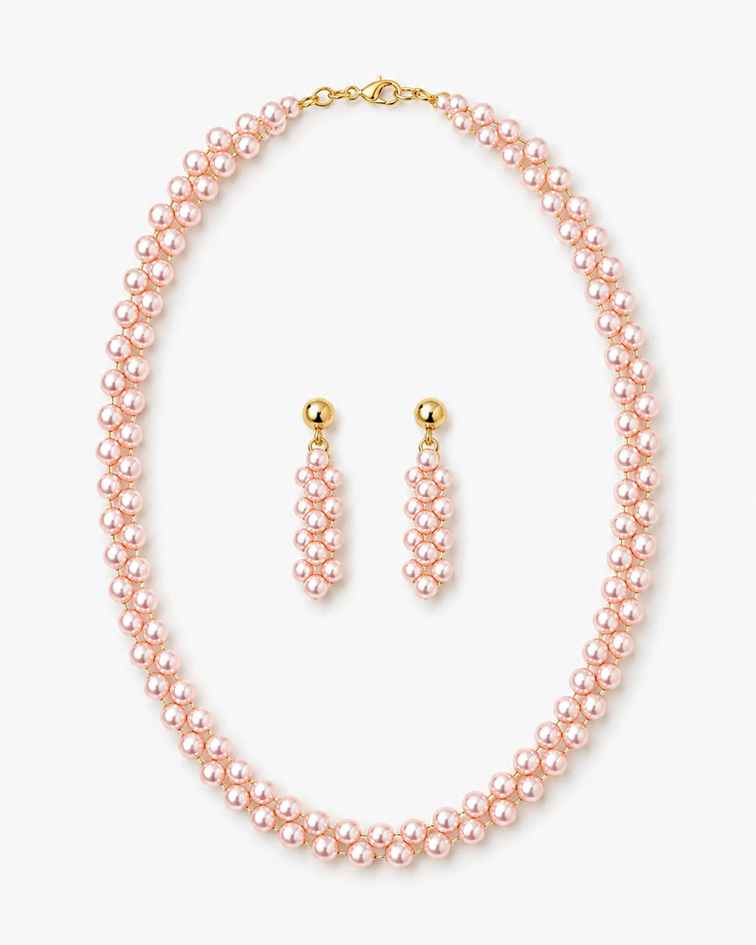 Osaka Mauve Necklace & Earring Set