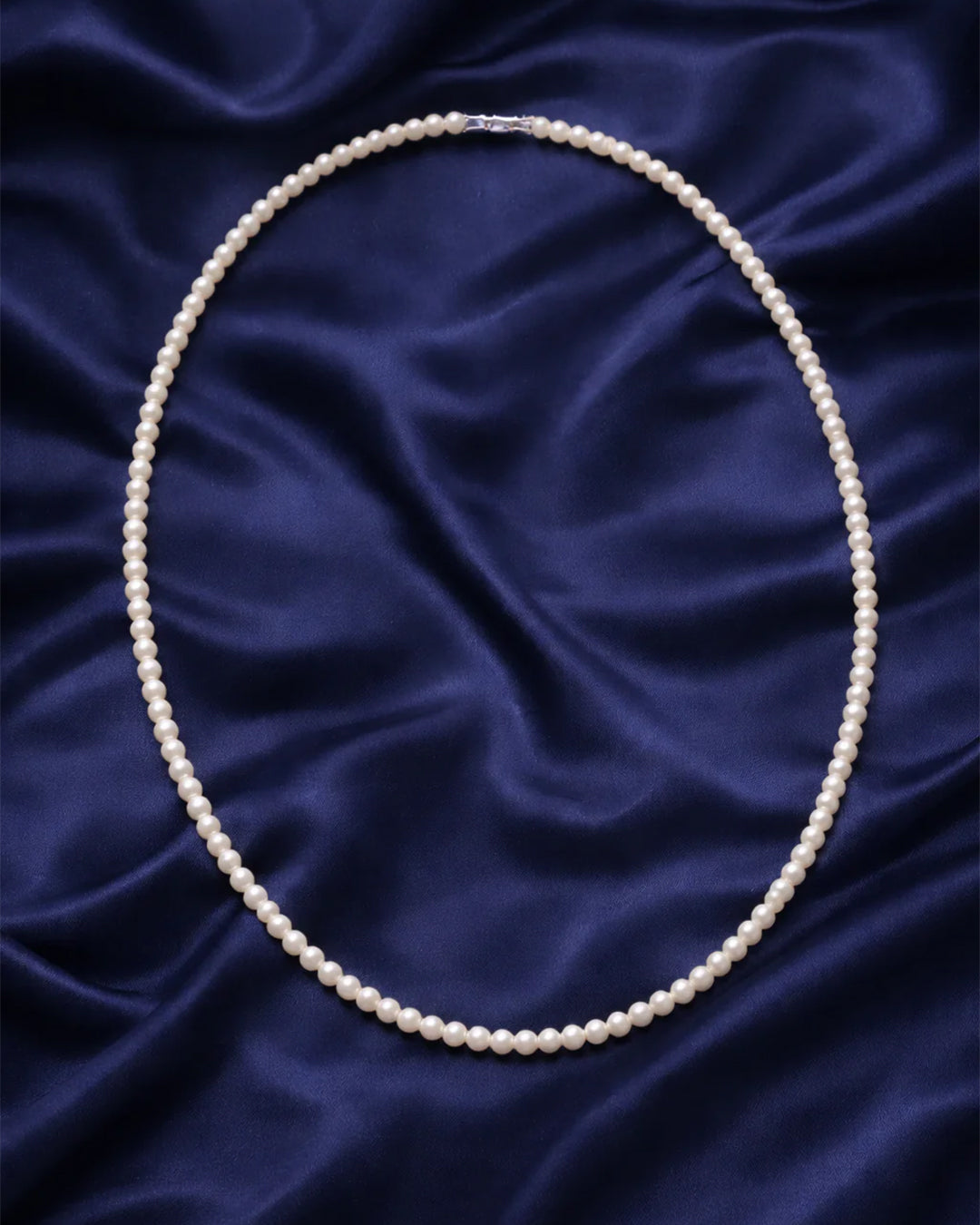 White Tokyo Drift Men's Pearl Necklace