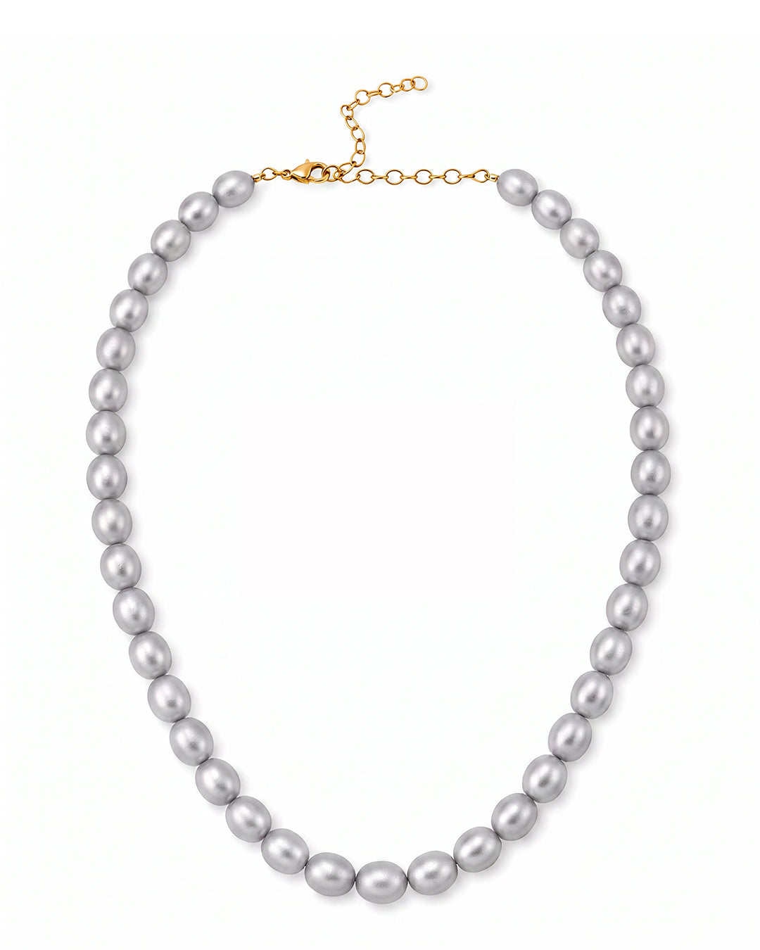 Baroque Silver Tahiti Pearl Necklace