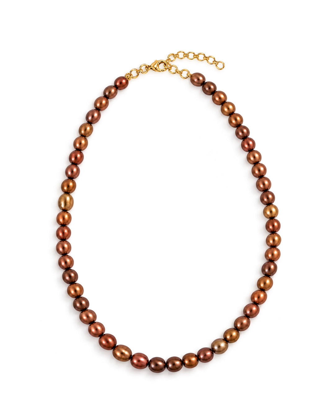 Caramel Brown Pearl Necklace
