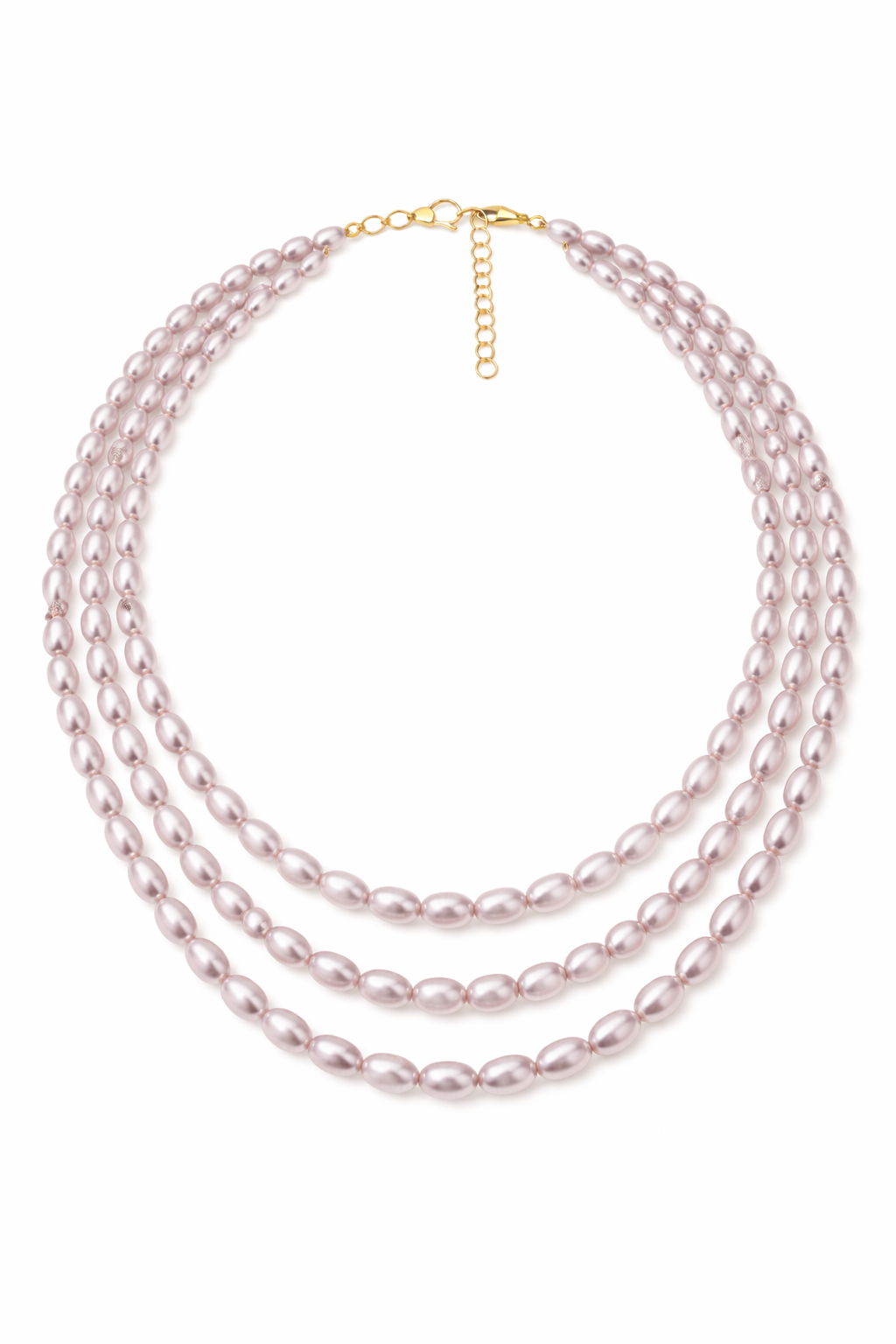 Violet Blossom Triple Layer Necklace