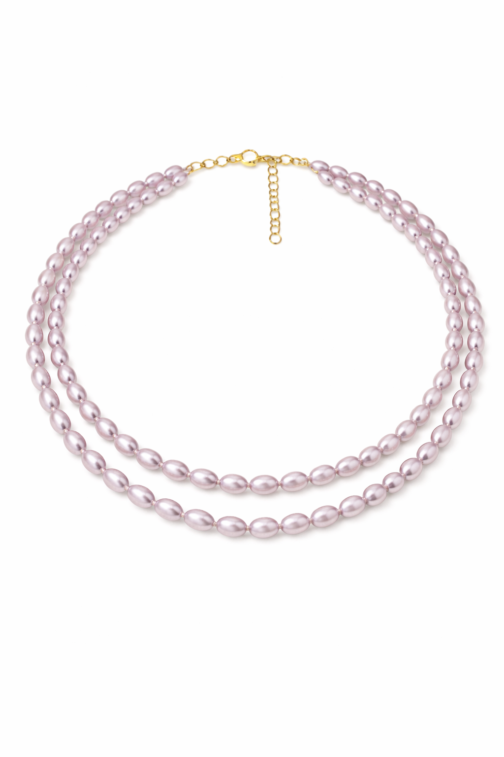 Violet Blossom Twin Necklace