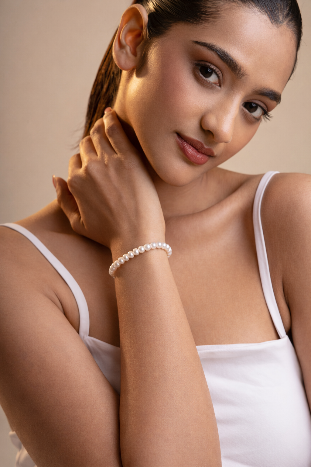 Zen White Pearl Bracelet