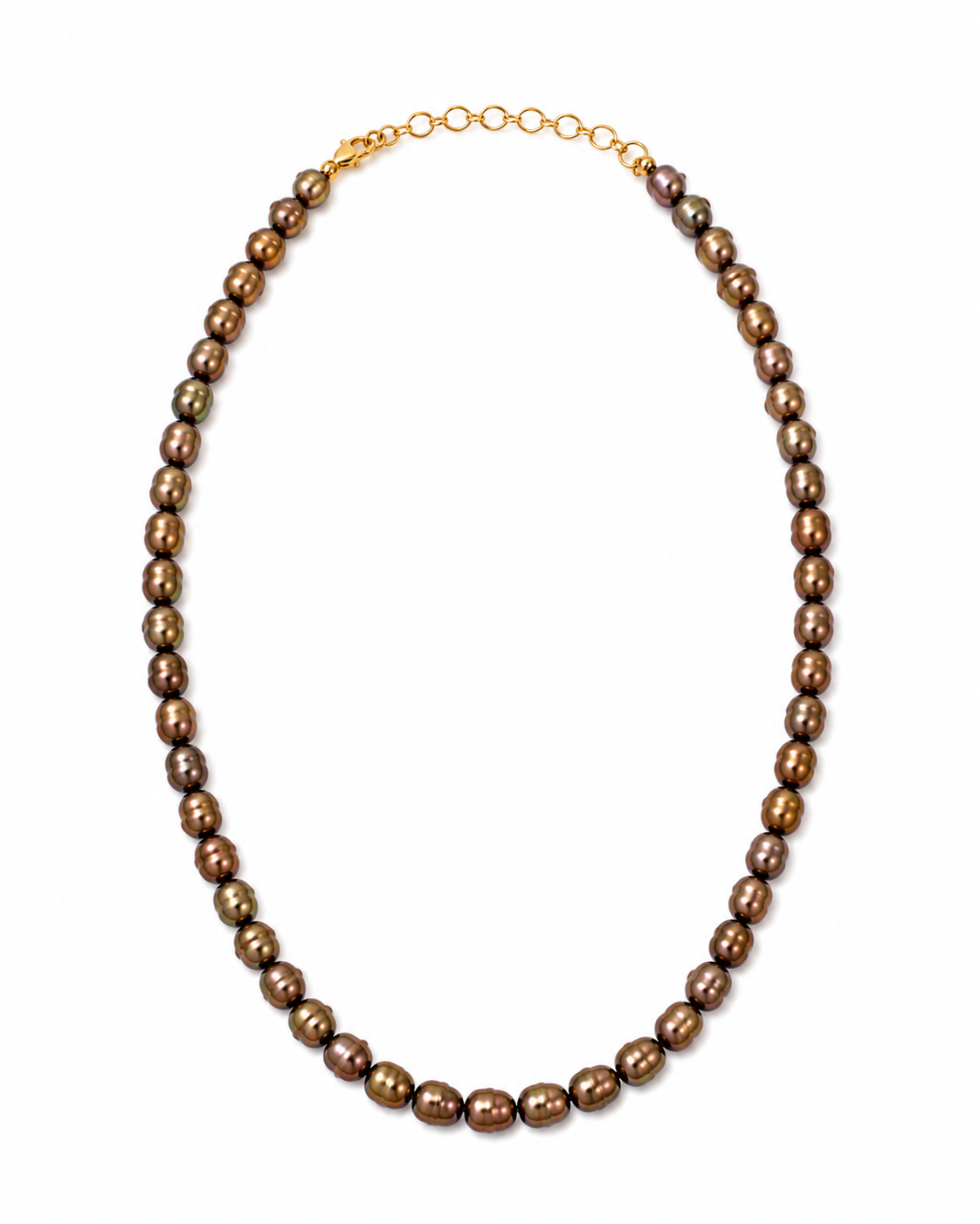 Caramel Brown Pearl Necklace