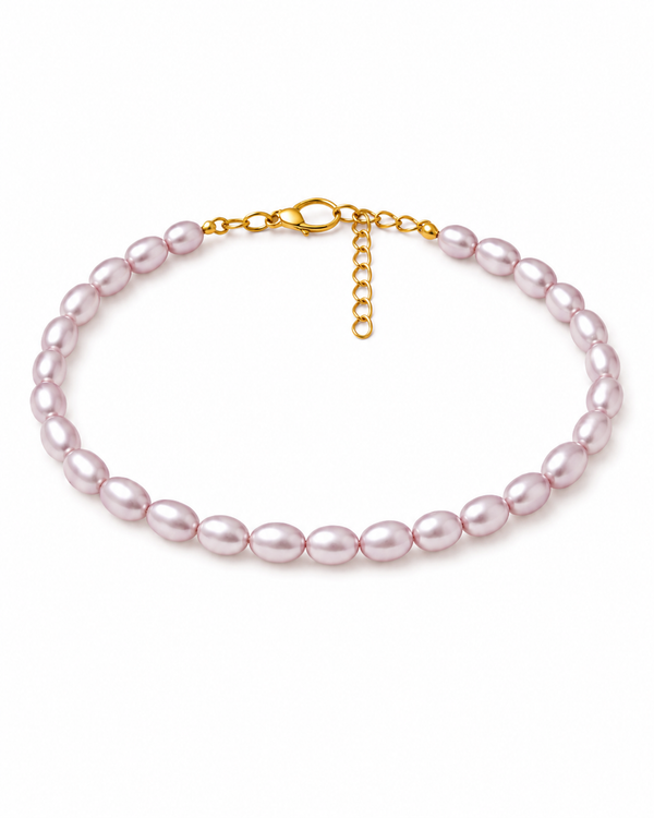 Violet Blossom Pearl Bracelet