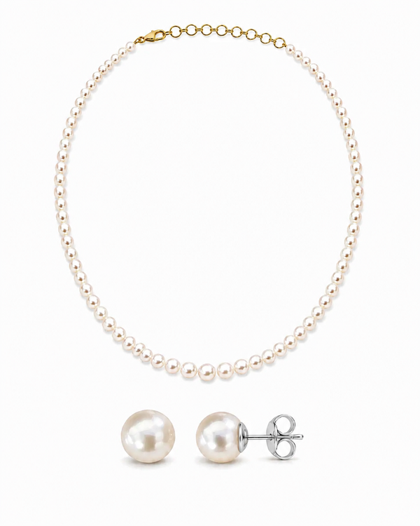 Moonlight Studs & Necklace Set