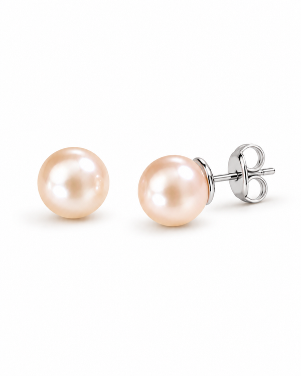 Peach Pearl Studs