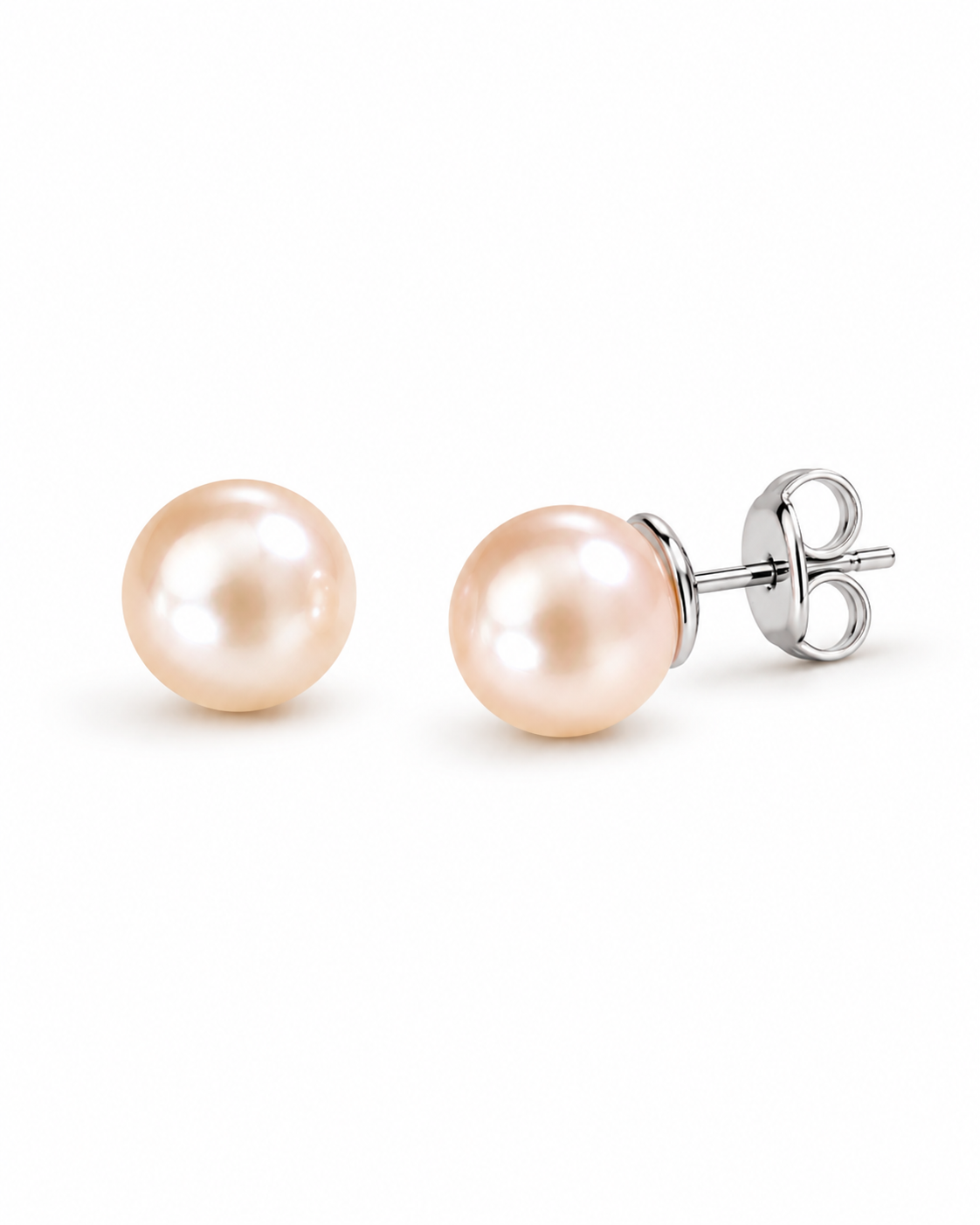 Peach Pearl Studs