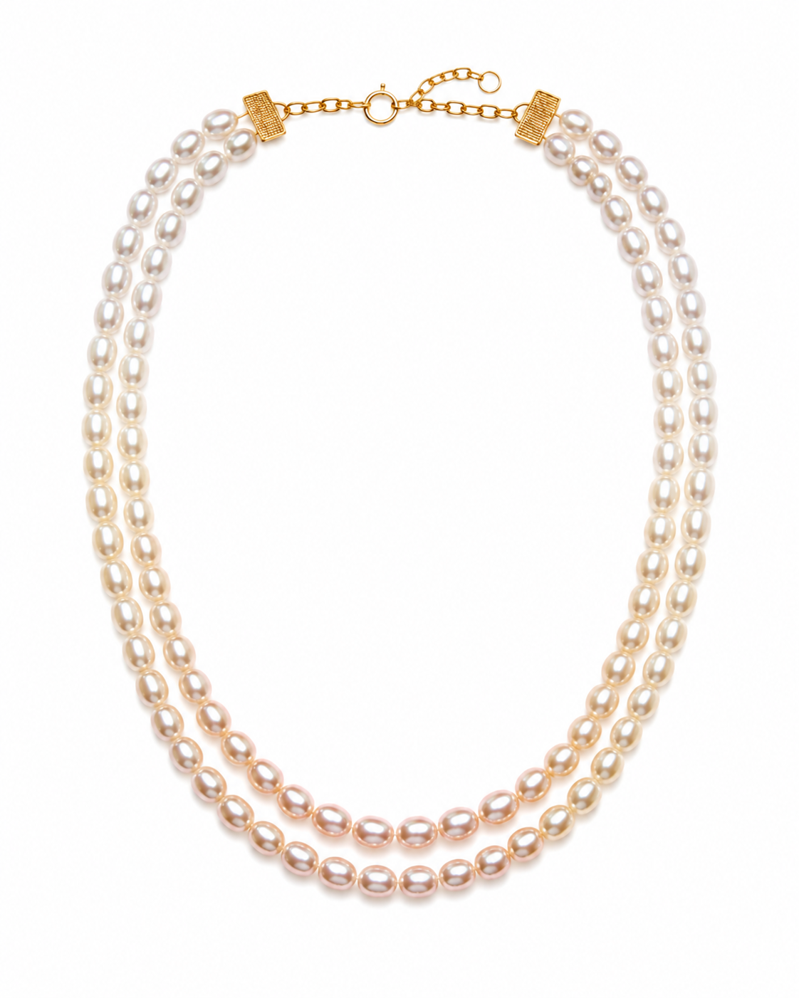 Cherry Blossom Twin Pearl Necklace