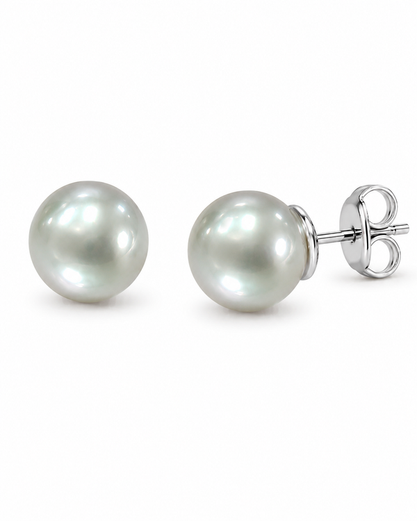 Silver Pearl Studs