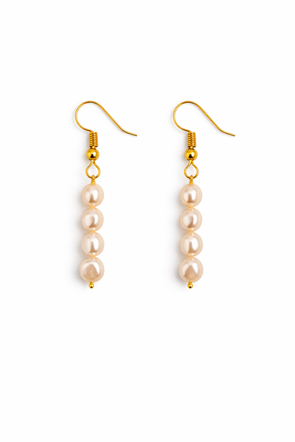 Rosy Pearl Earrings