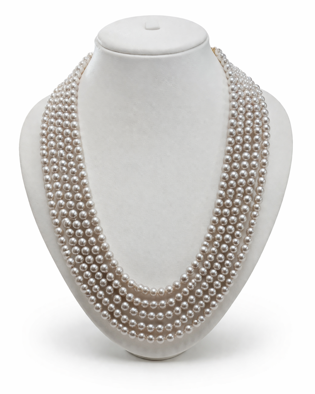 Silver Ash 5 Layer Necklace