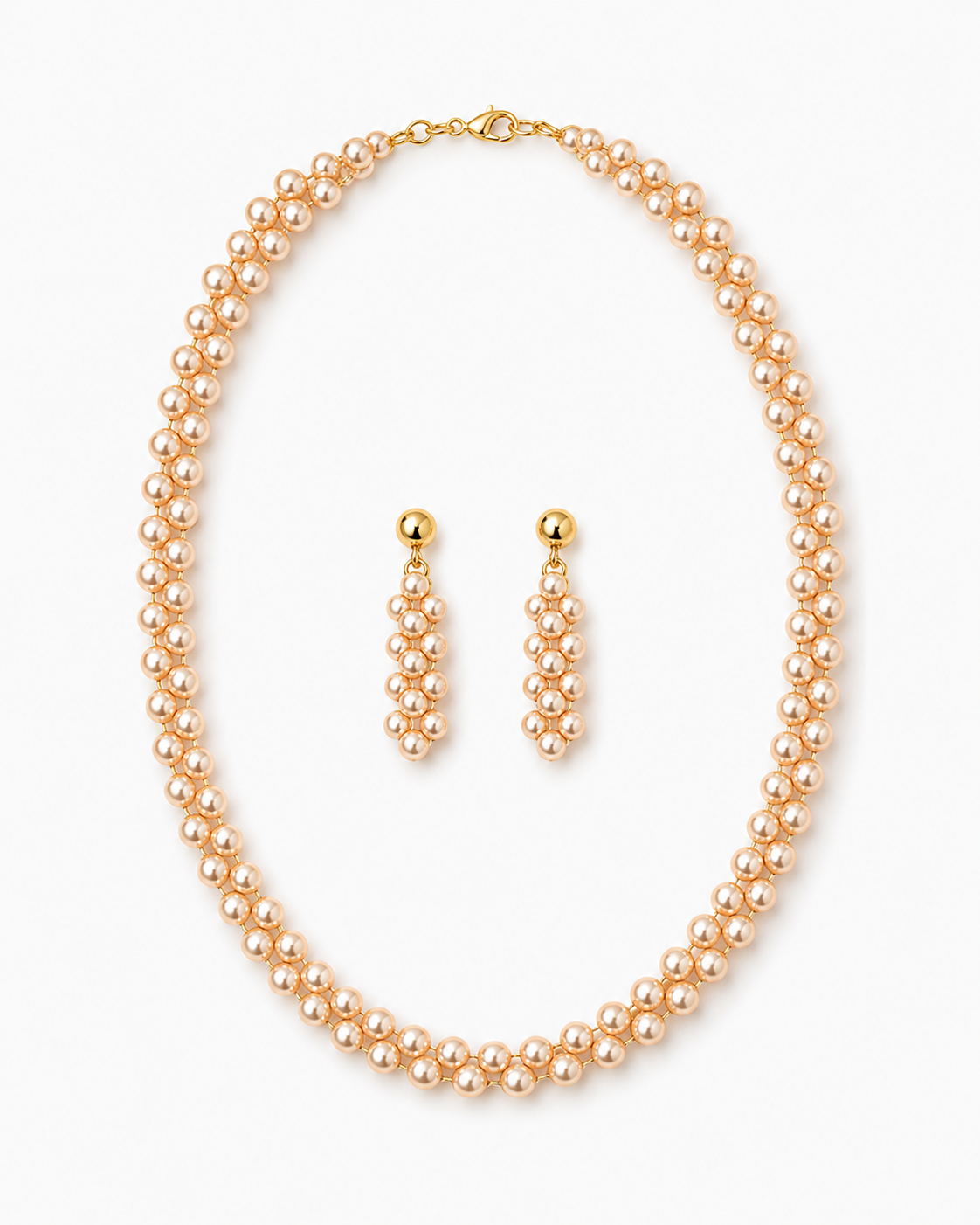 Osaka Rose Necklace Duo Set