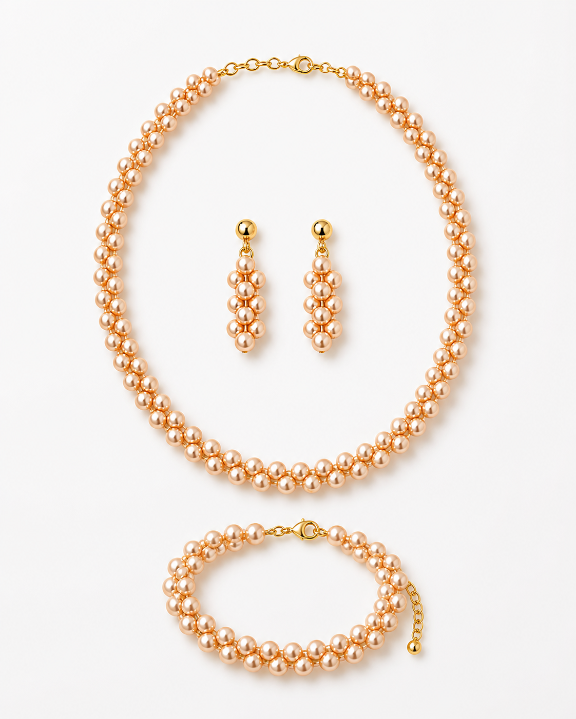 Osaka Rose Necklace Trio Set
