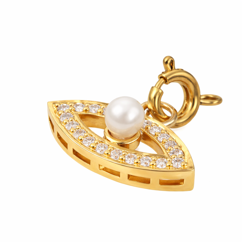 Diamond Evil Eye Detachable Pendant (Wear 3 Ways)