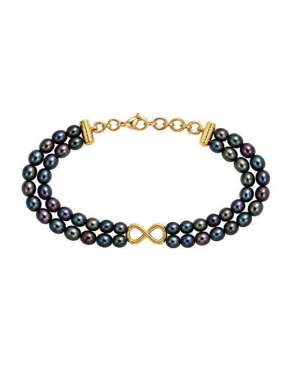 Infinity Peacock Pearl Bracelet