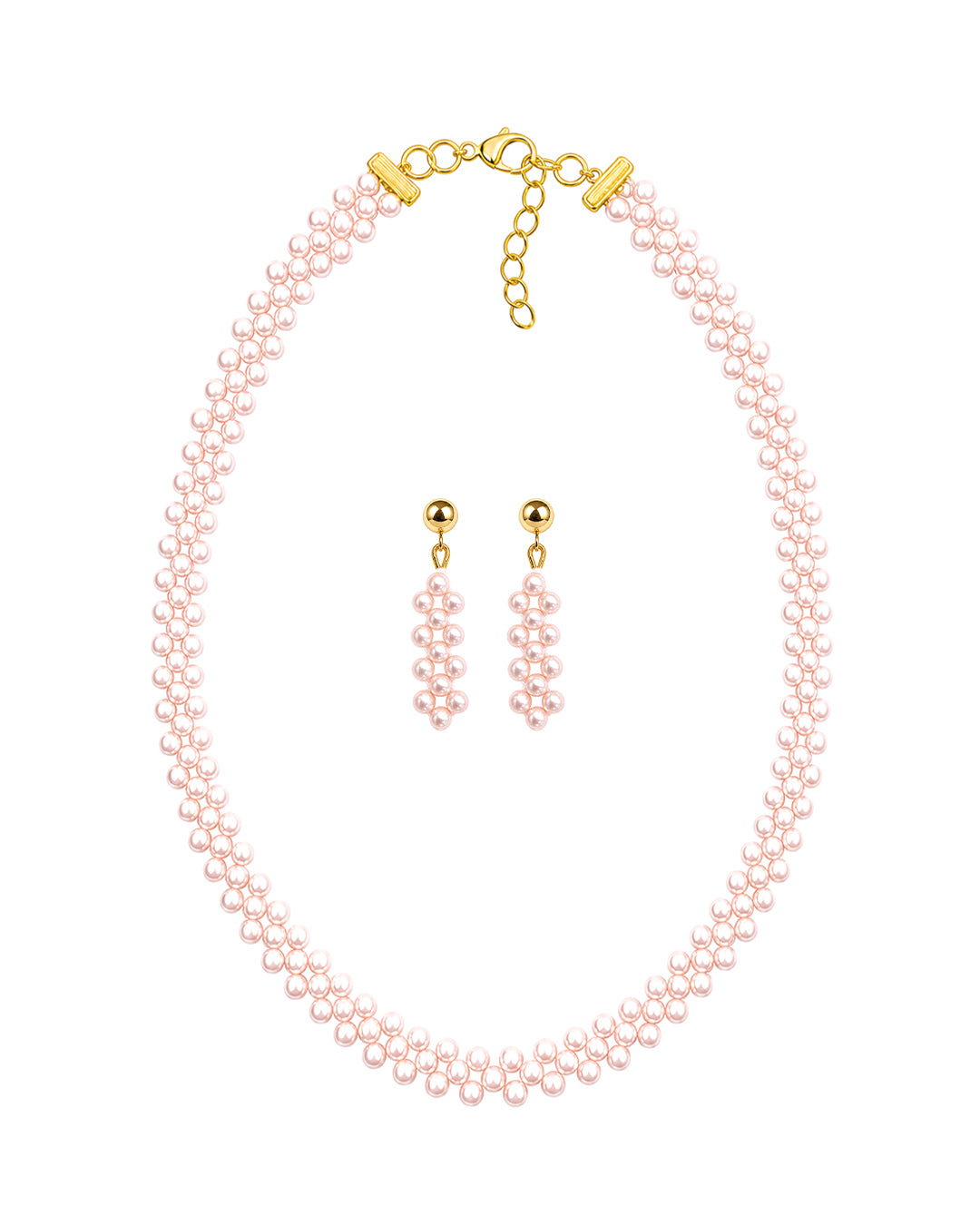 Osaka Mauve Necklace & Earring Set