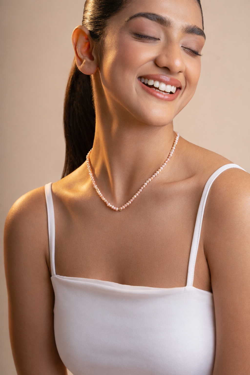 Sunset Pearl Necklace