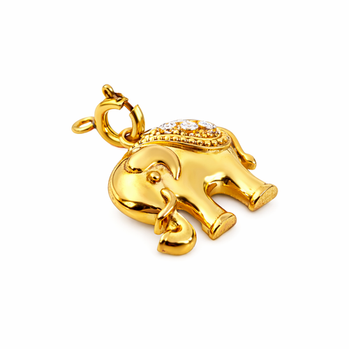 Diamond Elephant Detachable Pendant (Wear 3 Ways)