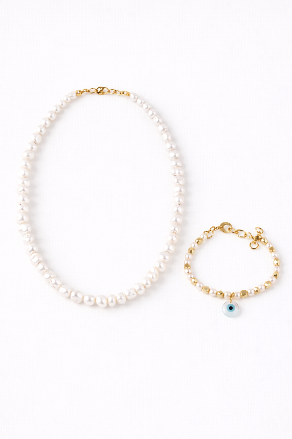 Evil Eye Pearl Set