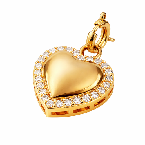 Diamond Heart Detachable Pendant (Wear 3 Ways)