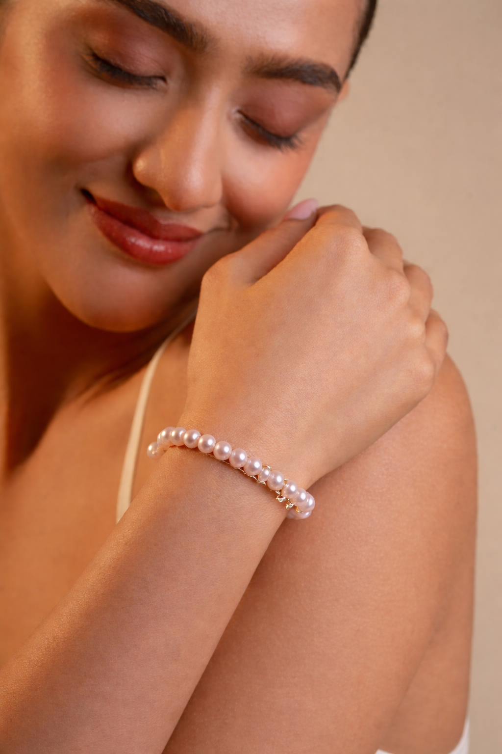 Lavender Pearl Bracelet